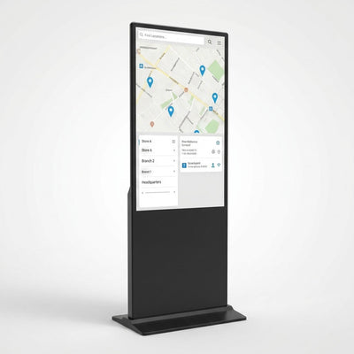 Digital Signage Kiosk Built for Interactive Display, 65 Inch LCD Touch Screen, WiFi Connectivity, Floor Standing