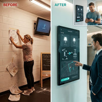 Android or Windows All in One 21.5 23.6 24 32 Lcd Capacitive Touch Screen Advertising Displaydisplay Wall Mount Digital Signage — Before & After