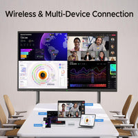 65'' Smart Board,Electronic Interactive White Board with 4K Touchscreen Display Built in UHD Camera Open App Ecosystem Digital Whiteboard for Business Office Classroom Home (65'')