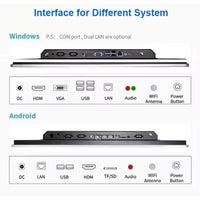 Android or Windows All in One 21.5 23.6 24 32 Lcd Capacitive Touch Screen Advertising Displaydisplay Wall Mount Digital Signage