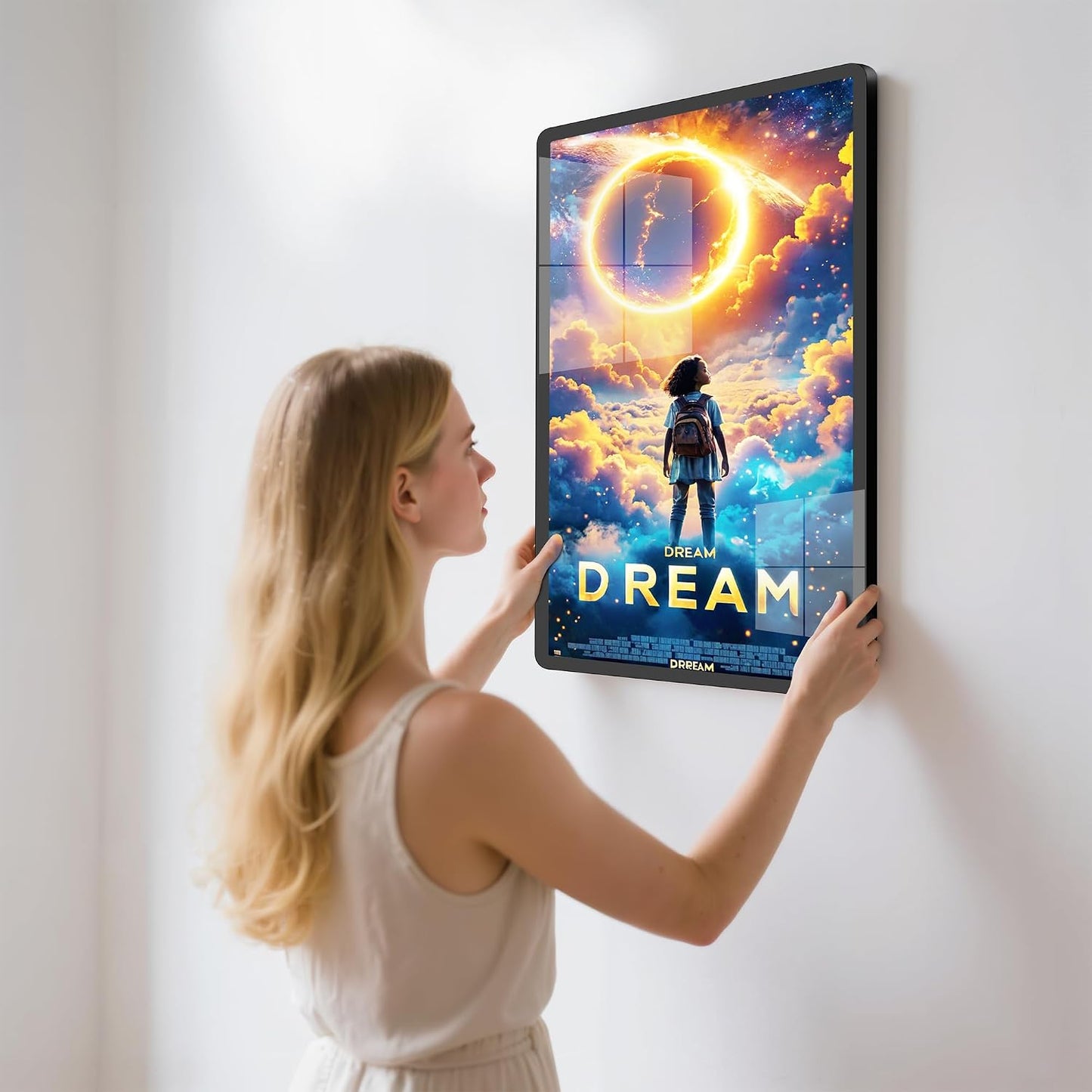 LED Light Box Frame | 16X24 Cinema Light Box for Posters & Wall Art | Lighted Digital Signage Display & Advertising Sign
