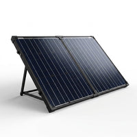 100-Watt Portable Briefcase Offgrid Solar Panel Kit with Proteusx 20-Amp Charge Controller — Studio Shot