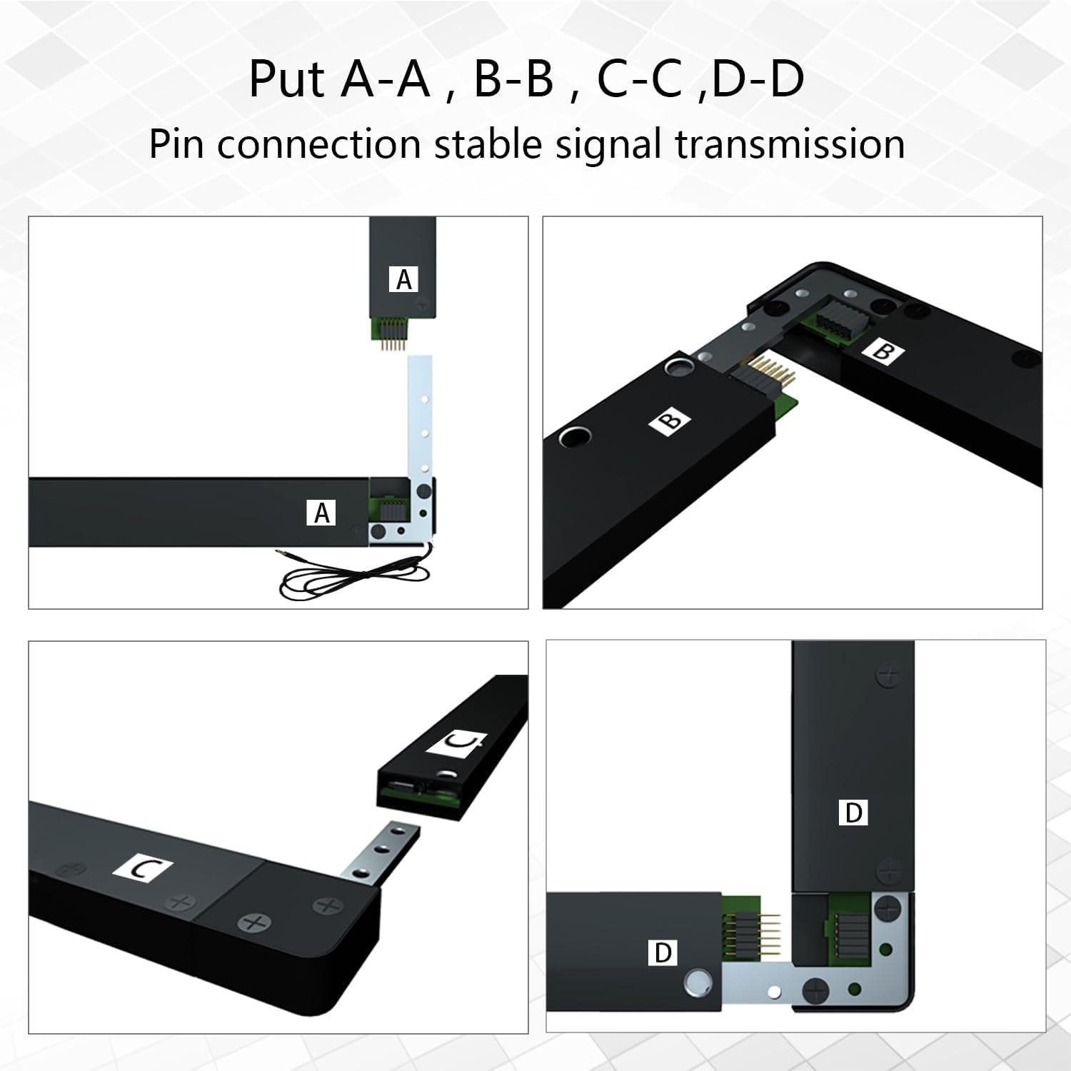 55 Inch 10 Points IR Touch Frame Infrared Touch Screen without Glass USB Interface Free-Drive for Touch Monitor, Interactive White Board, Digital Kiosks and Interactive Displays
