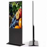 Digital Signage Kiosk Built for Interactive Display, 65 Inch LCD Touch Screen, WiFi Connectivity, Floor Standing