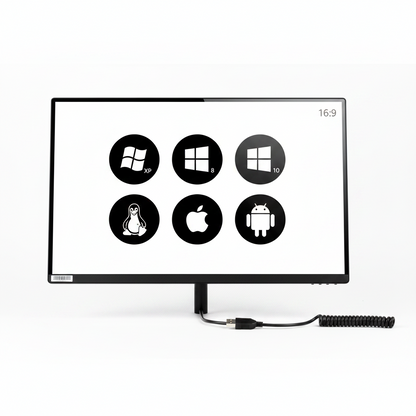55 Inch 10 Points IR Touch Frame Infrared Touch Screen without Glass USB Interface Free-Drive for Touch Monitor, Interactive White Board, Digital Kiosks and Interactive Displays