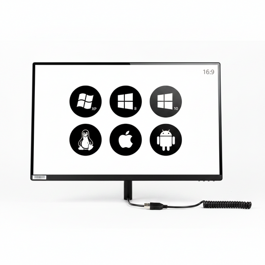 55 Inch 10 Points IR Touch Frame Infrared Touch Screen without Glass USB Interface Free-Drive for Touch Monitor, Interactive White Board, Digital Kiosks and Interactive Displays