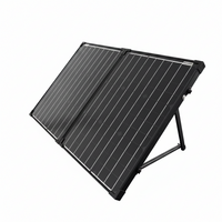 Portable Solar Panel Kit Designed for Off-Grid Power, 100W Briefcase Style, 20A Charge Controller, RV Compatible