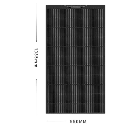 12V Flexible Solar Panel Kit 240W 360W 480W 600W 720W Charge Controller Cable for Battery RV Trailer Boat Cabin Caravan Truck