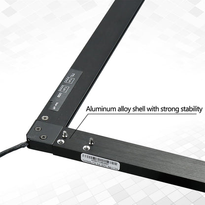 55 Inch 10 Points IR Touch Frame Infrared Touch Screen without Glass USB Interface Free-Drive for Touch Monitor, Interactive White Board, Digital Kiosks and Interactive Displays